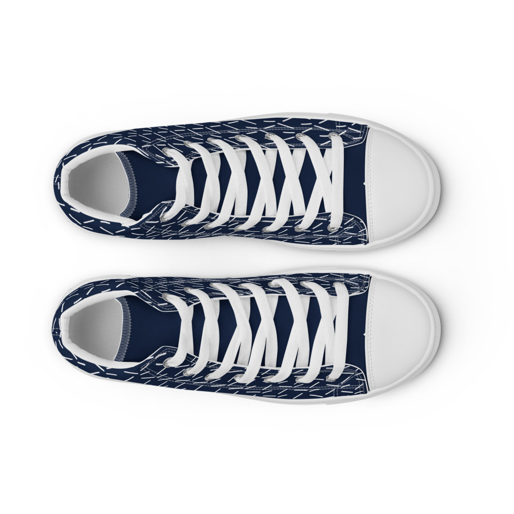 Men’s high top canvas shoes