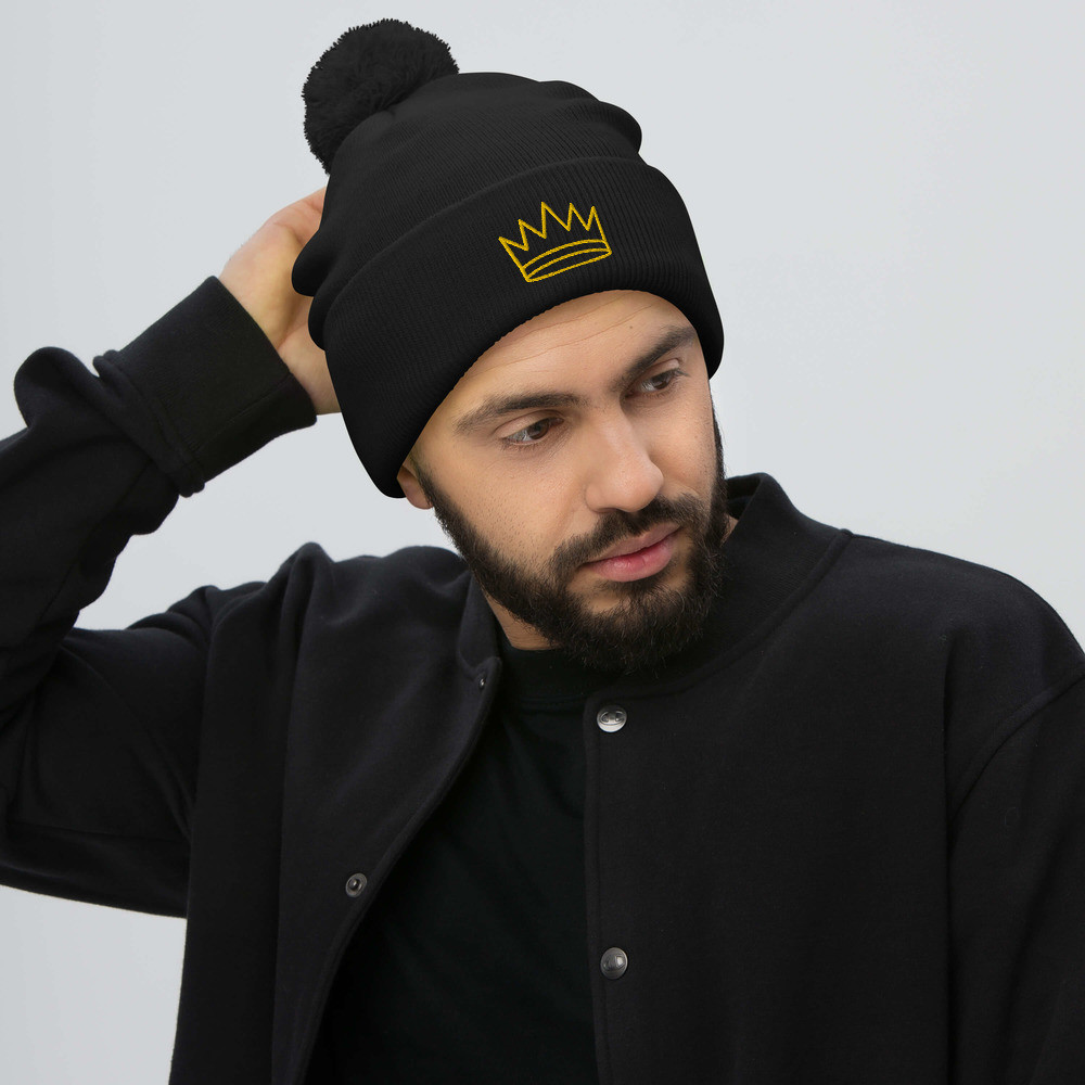 Royal Pom-Pom Beanie