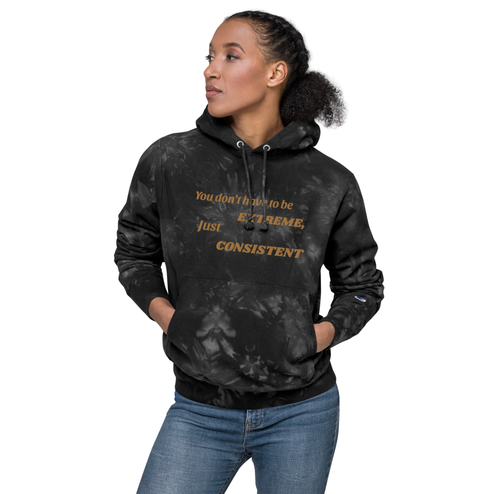 Consistency Unisex Champion tie-dye hoodie