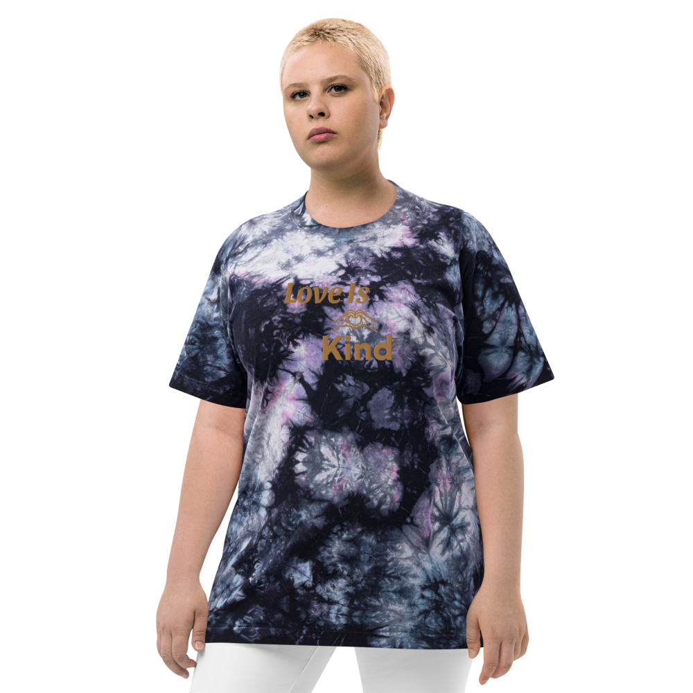 Love Is Kind Oversized tie-dye t-shirt