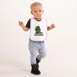 Dino Embroidered | Baby Bib