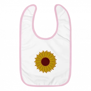 Sunflower Embroidered | Baby Bib