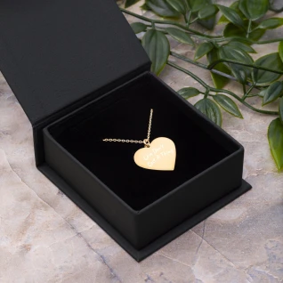 Love Dont Cost A Thing | Engraved Heart Necklace