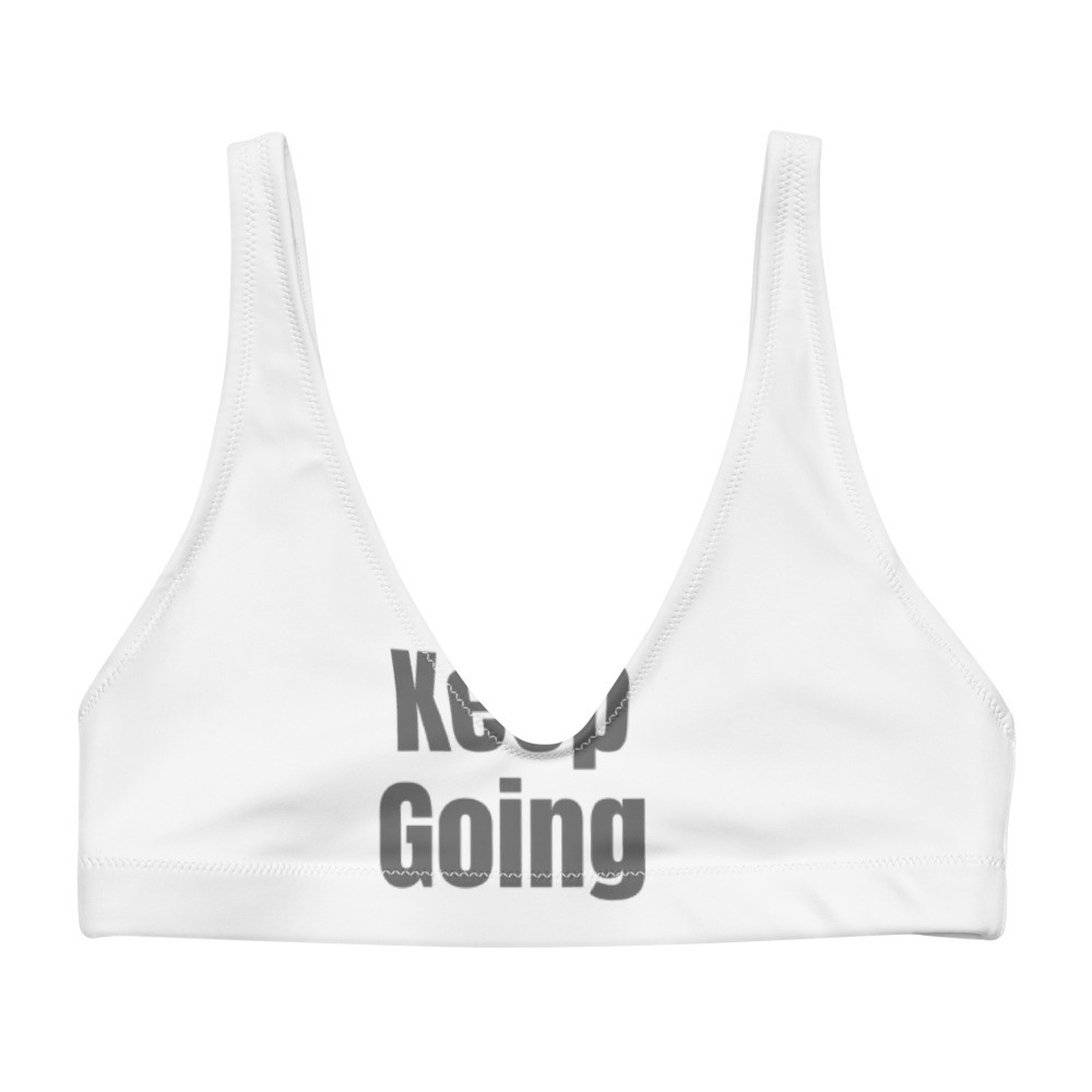 Recyled padded bikini top