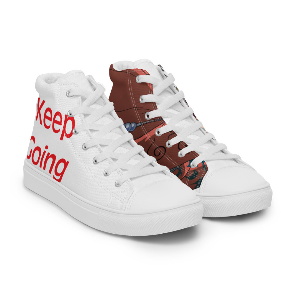 Men’s high top canvas shoes