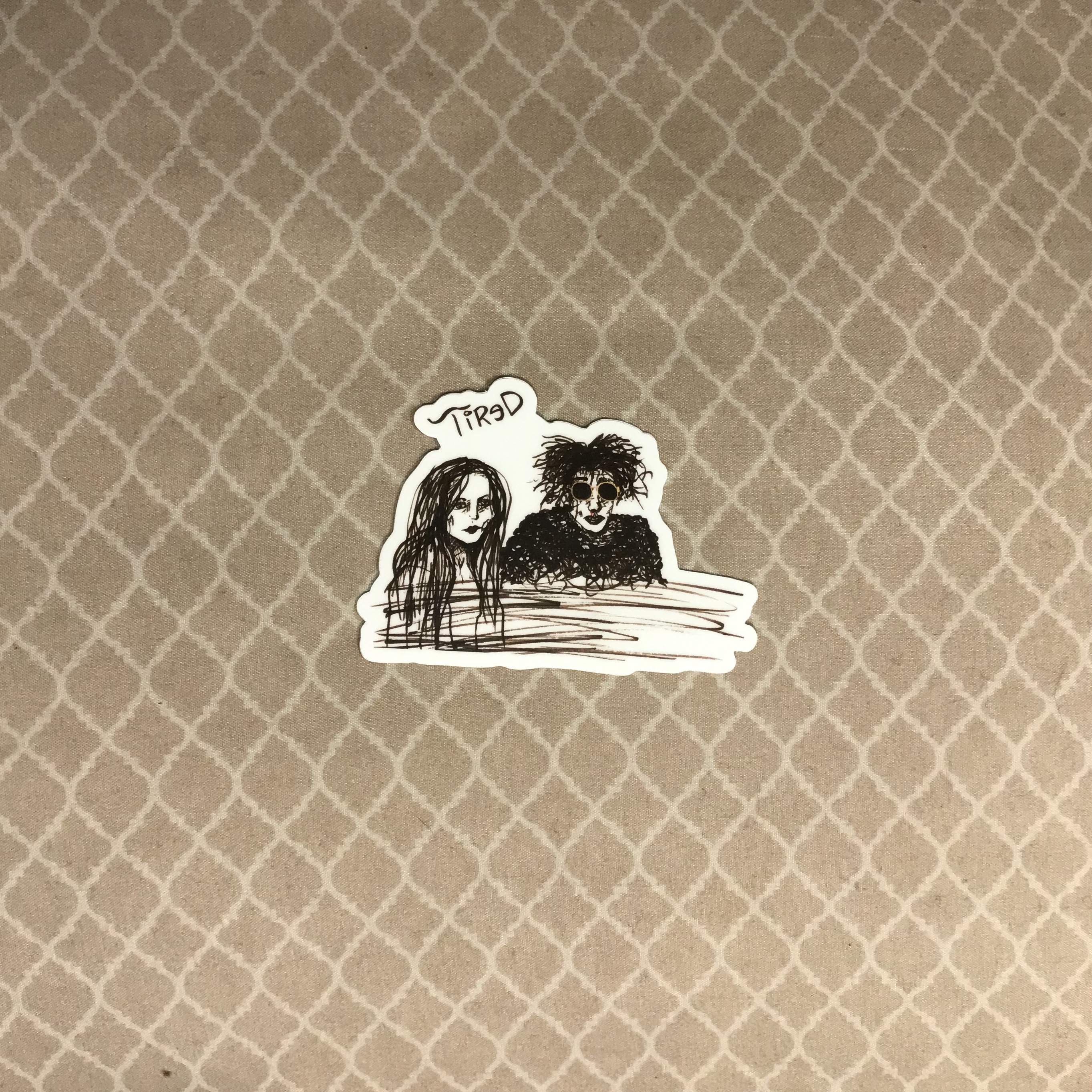 Tired Sticker