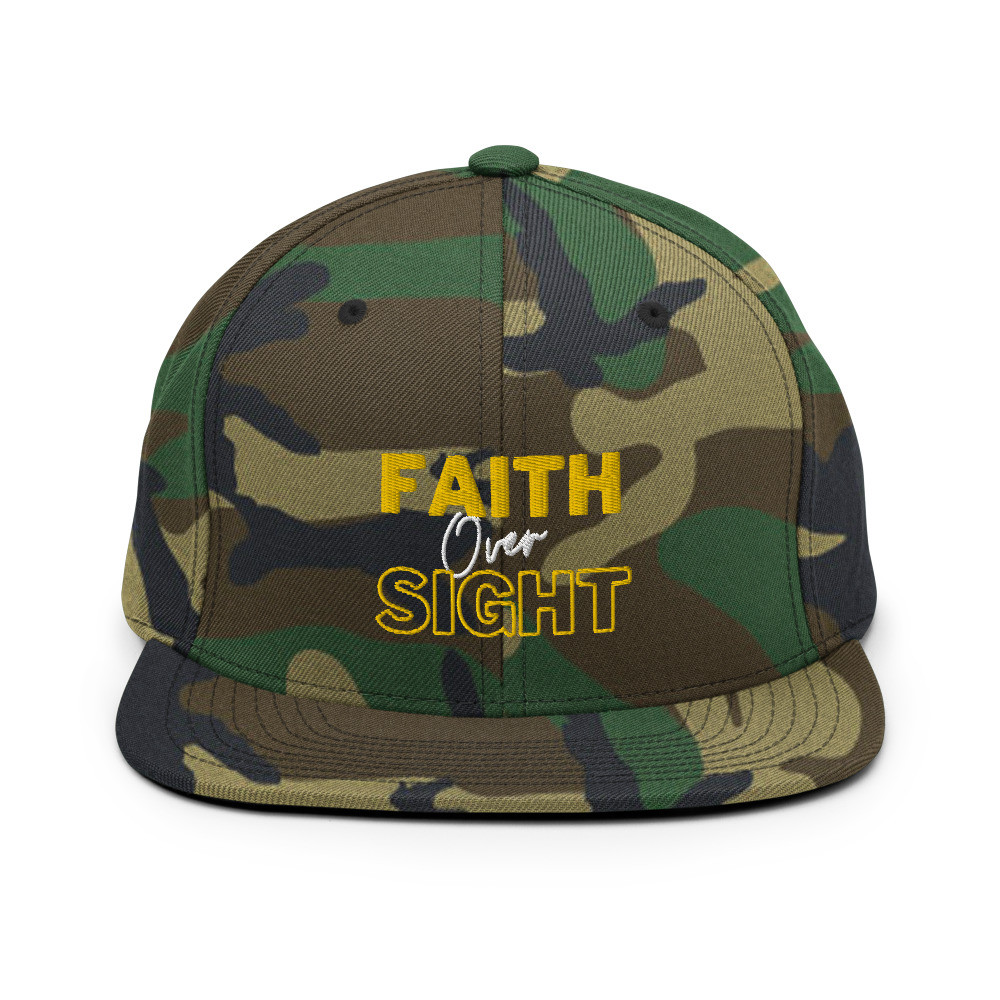 Faith Over Sight Snapback Hat
