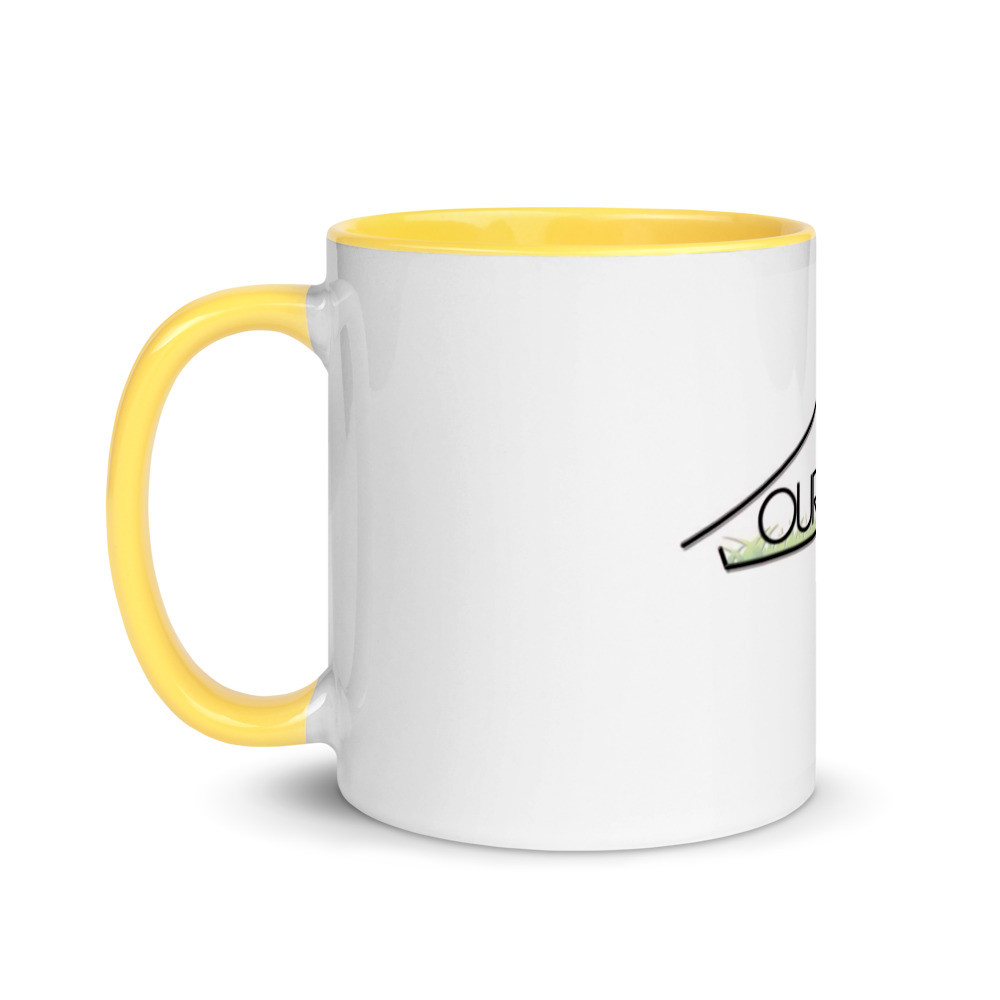 White Ceramic Mug with Color Inside