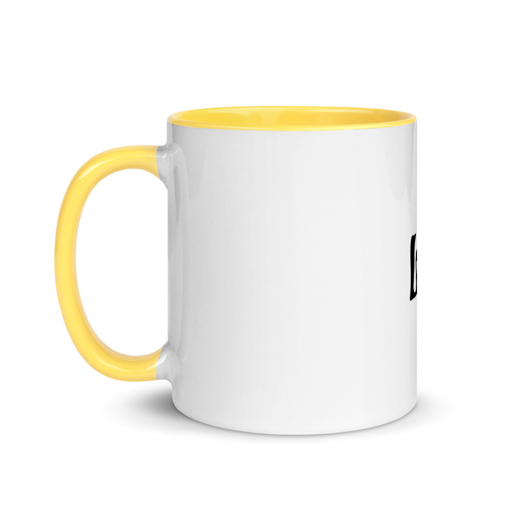 White Ceramic Mug with Color Inside