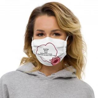 Resting B**** face Premium face mask