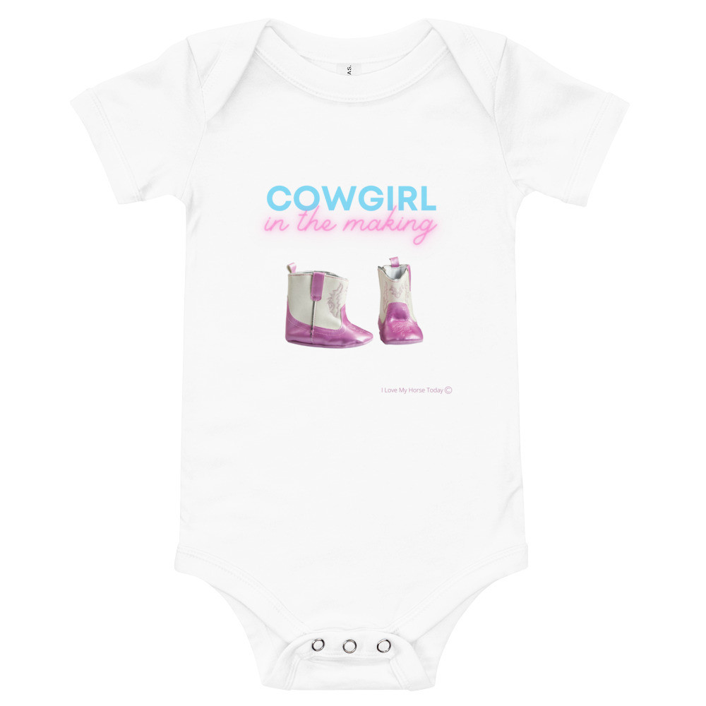 Cowgirl in the Making Baby short sleeve one piece