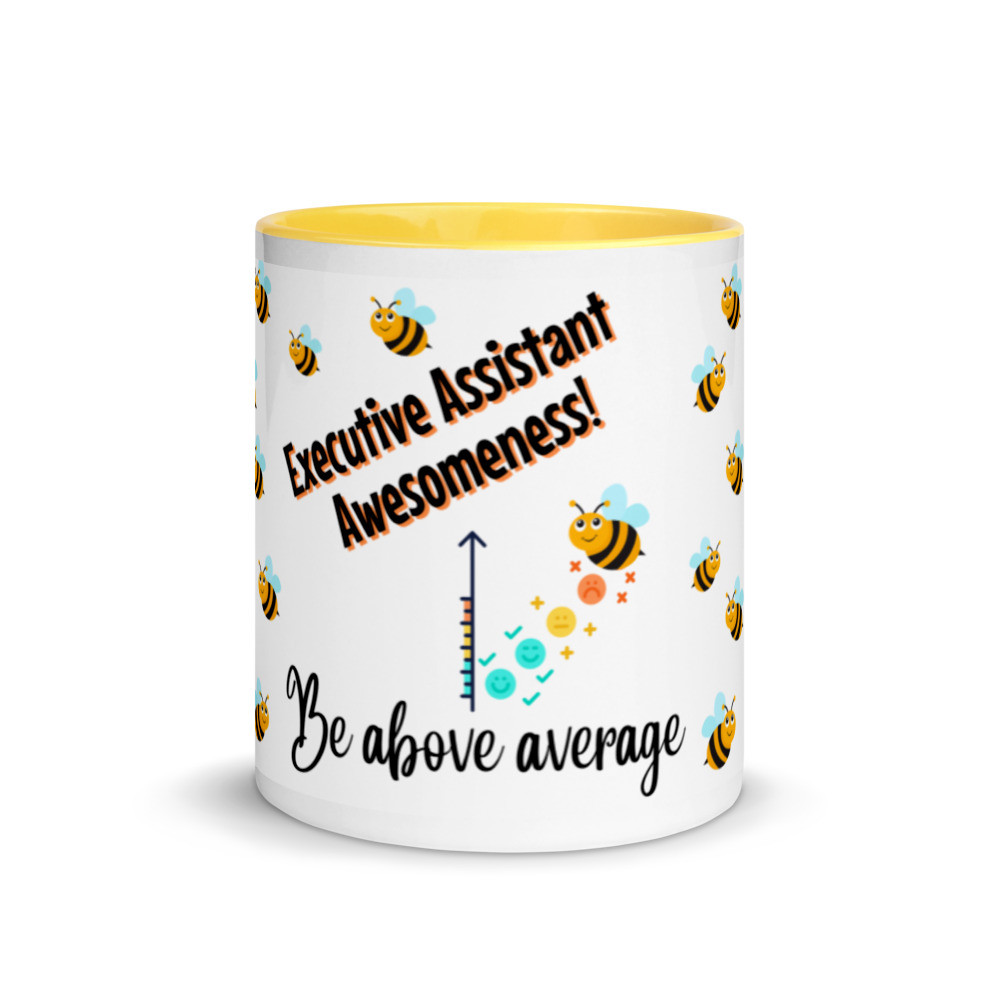 Be Above Average Mug with Color Inside