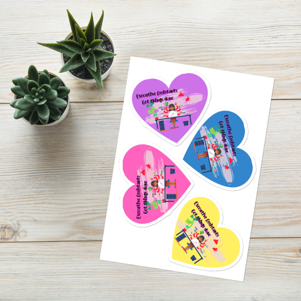 Sticker sheet - Heart Assistants are Awesome