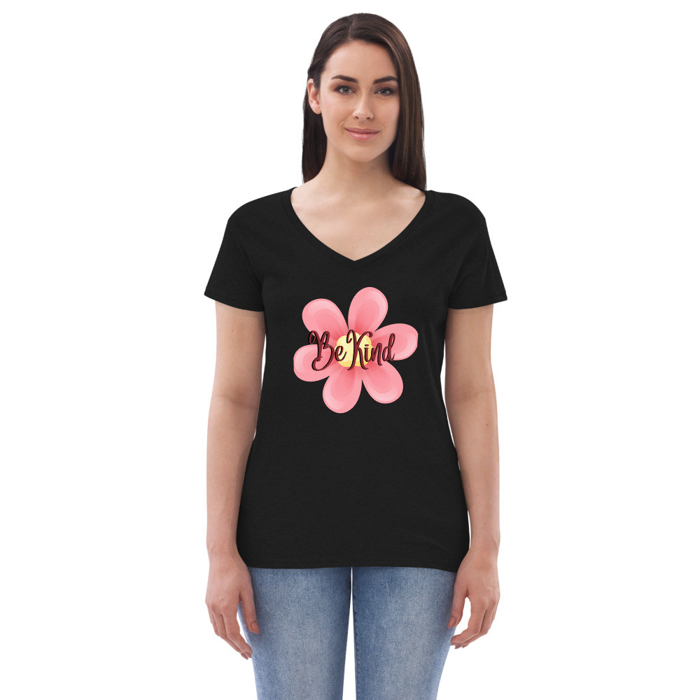 Be Kind  - Women’s recycled v-neck t-shirt