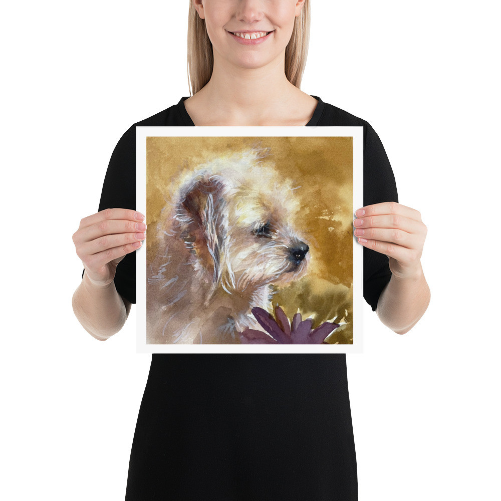 "A Sweet Dog Named Grizz" Matte Poster