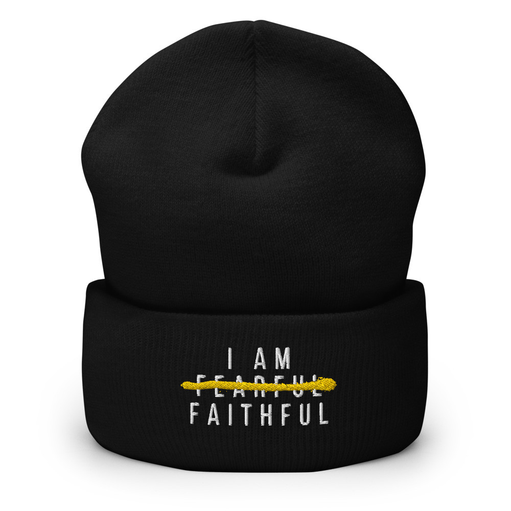 I Am Faithful Collection Cuffed Beanie