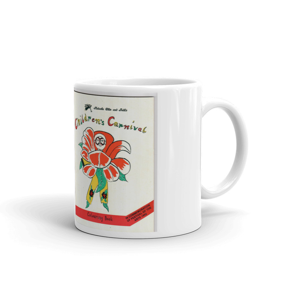 White glossy mug    Japanese Rose