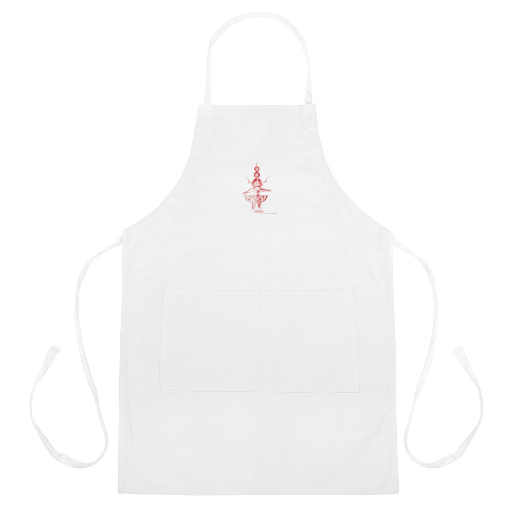 Embroidered Apron  "Send in the Clowns"
