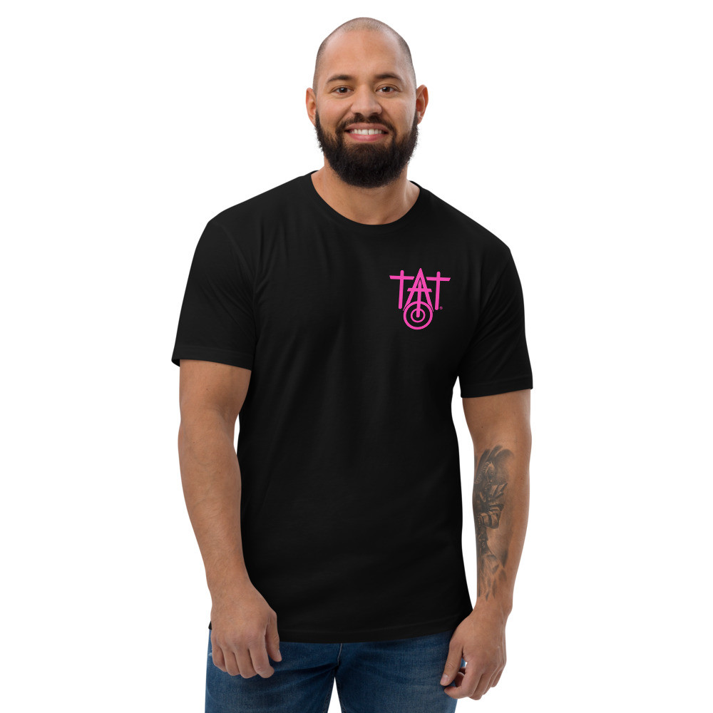 Sacred Saint Tattoos Tombstone Pink Short Sleeve T-shirt