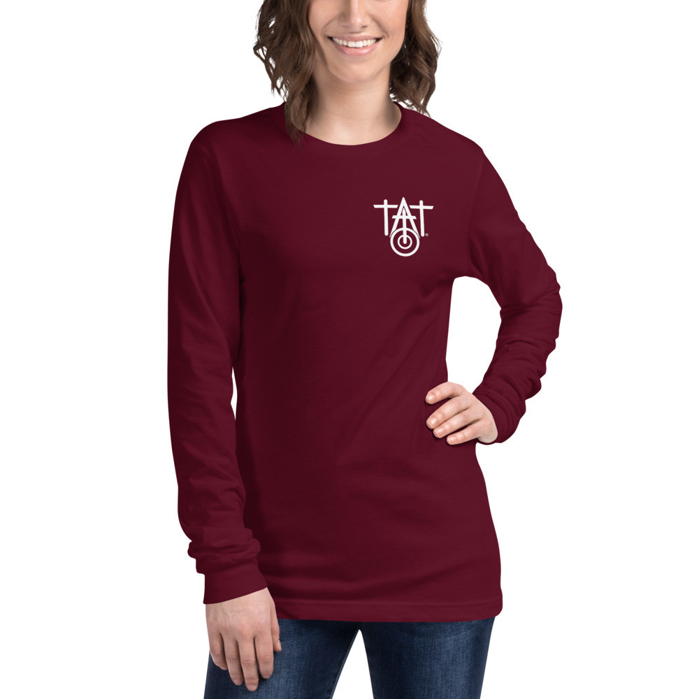 Sacred Saint Tattoos Tombstone Unisex Long Sleeve Tee