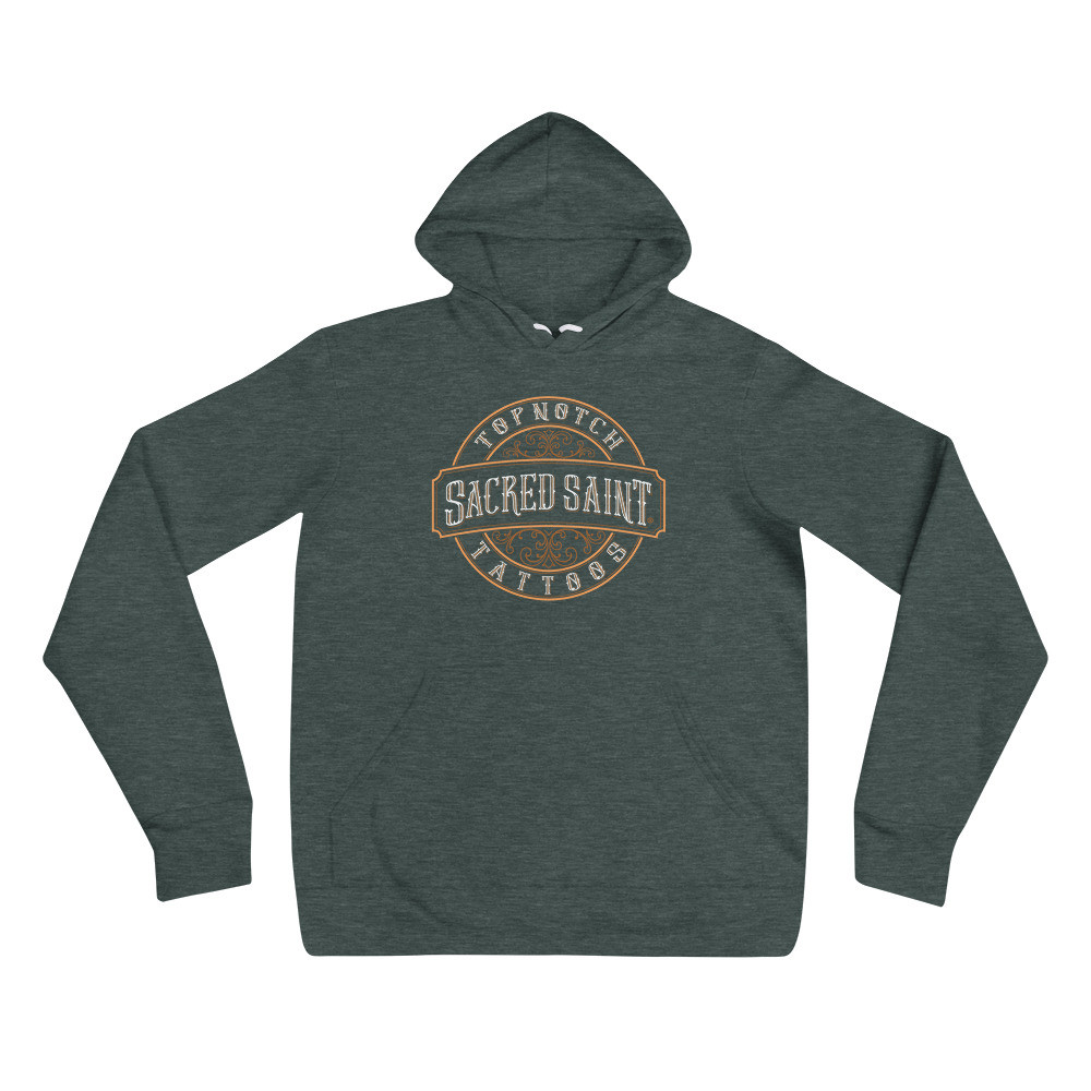 Sacred Saint Tattoo Printed Unisex hoodie