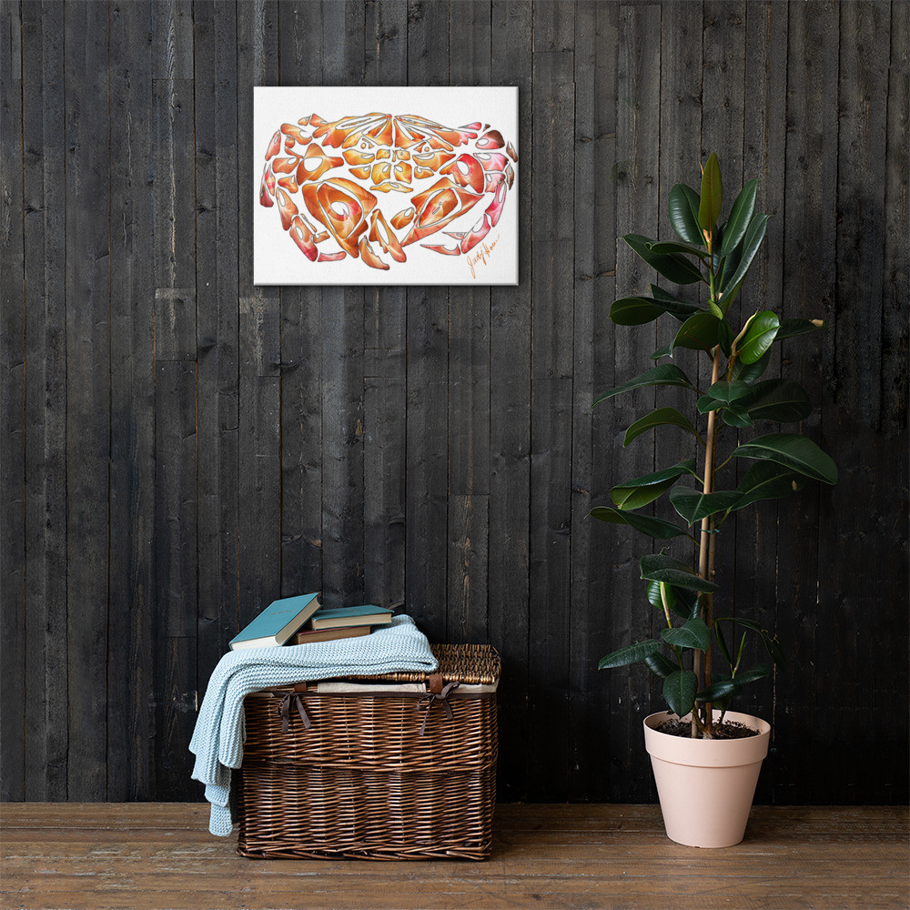Crab Painting on Canvas