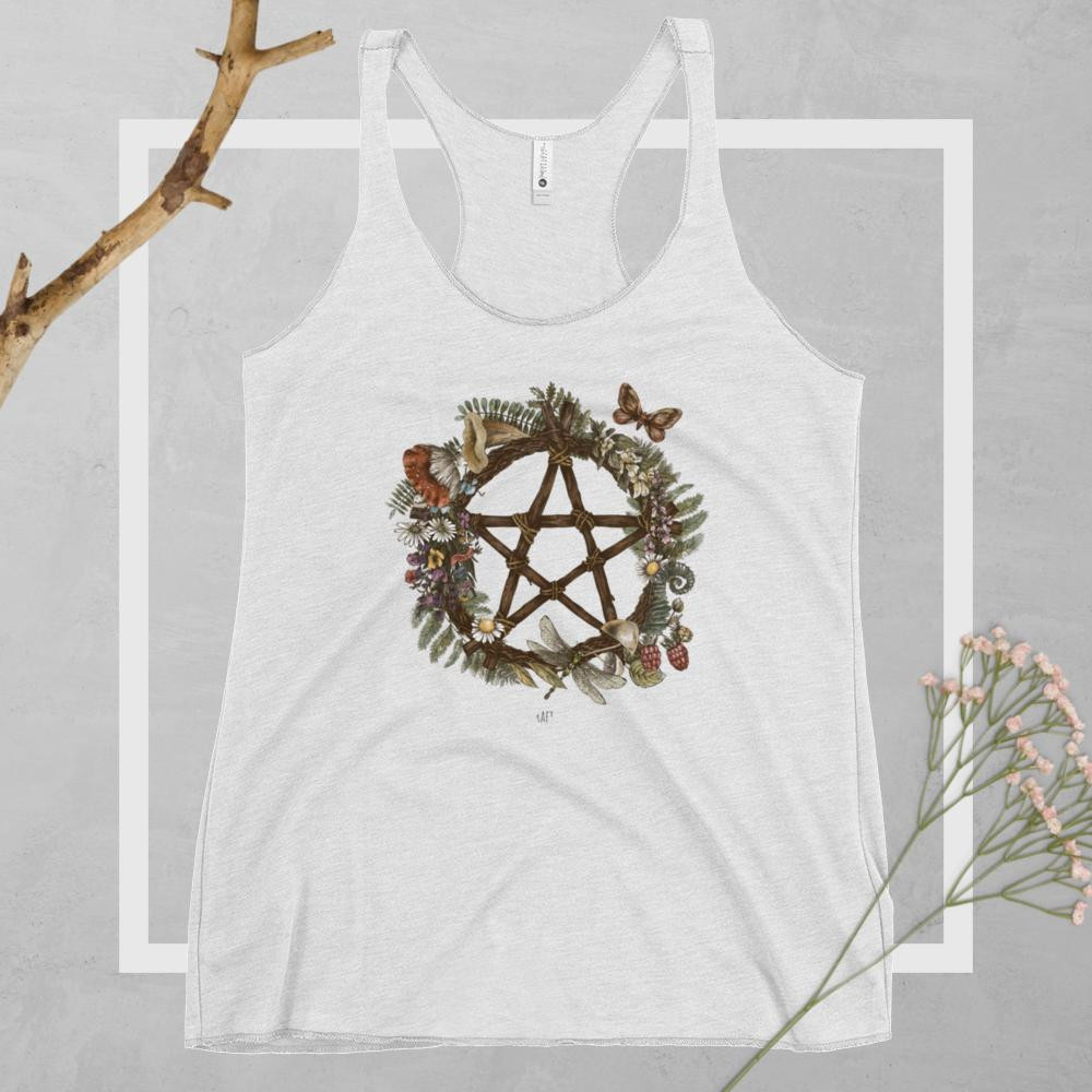 Nature Pentagram Racerback