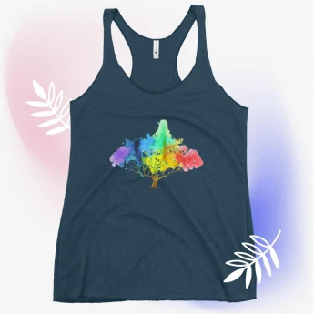 Rainbow Tree Women's Racerback Tank