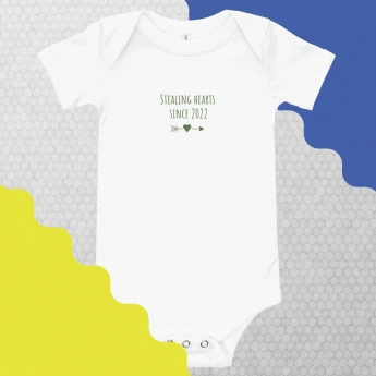 Stealing Hearts Since 2022 Baby short sleeve one piece