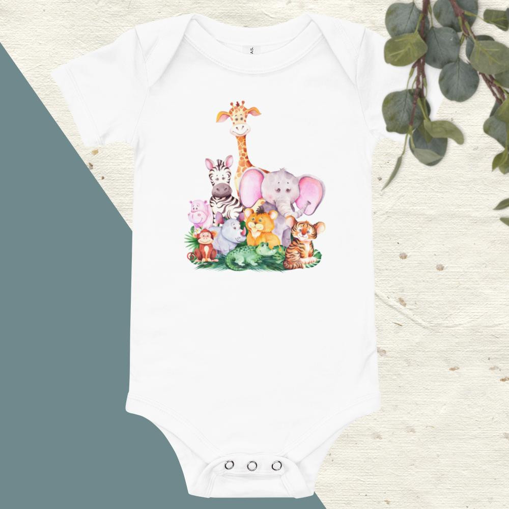 Animal Friends Baby short sleeve one piece