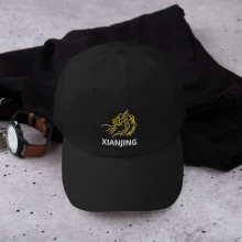Dad hat with white text
