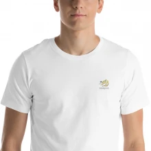 Short-sleeve unisex t-shirt with our logo