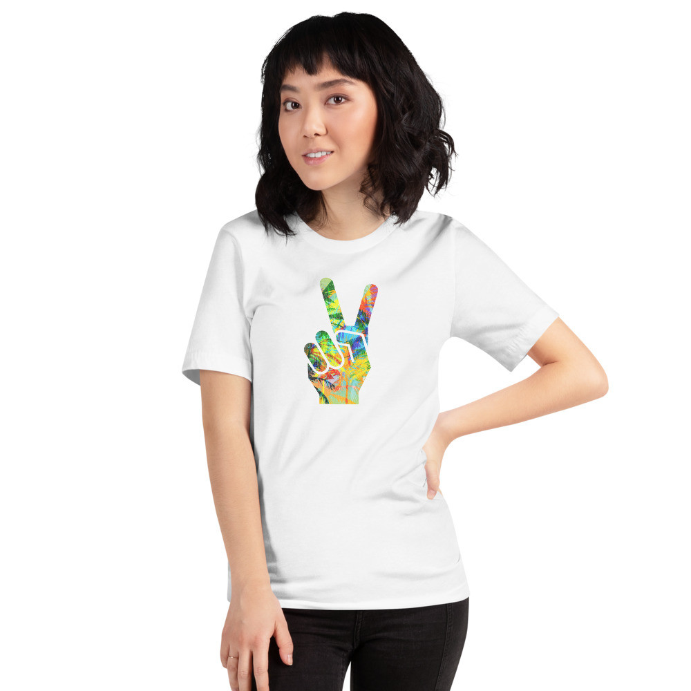 Peace Palm Trees T-shirt one of a kind design by Tucker James & Co.