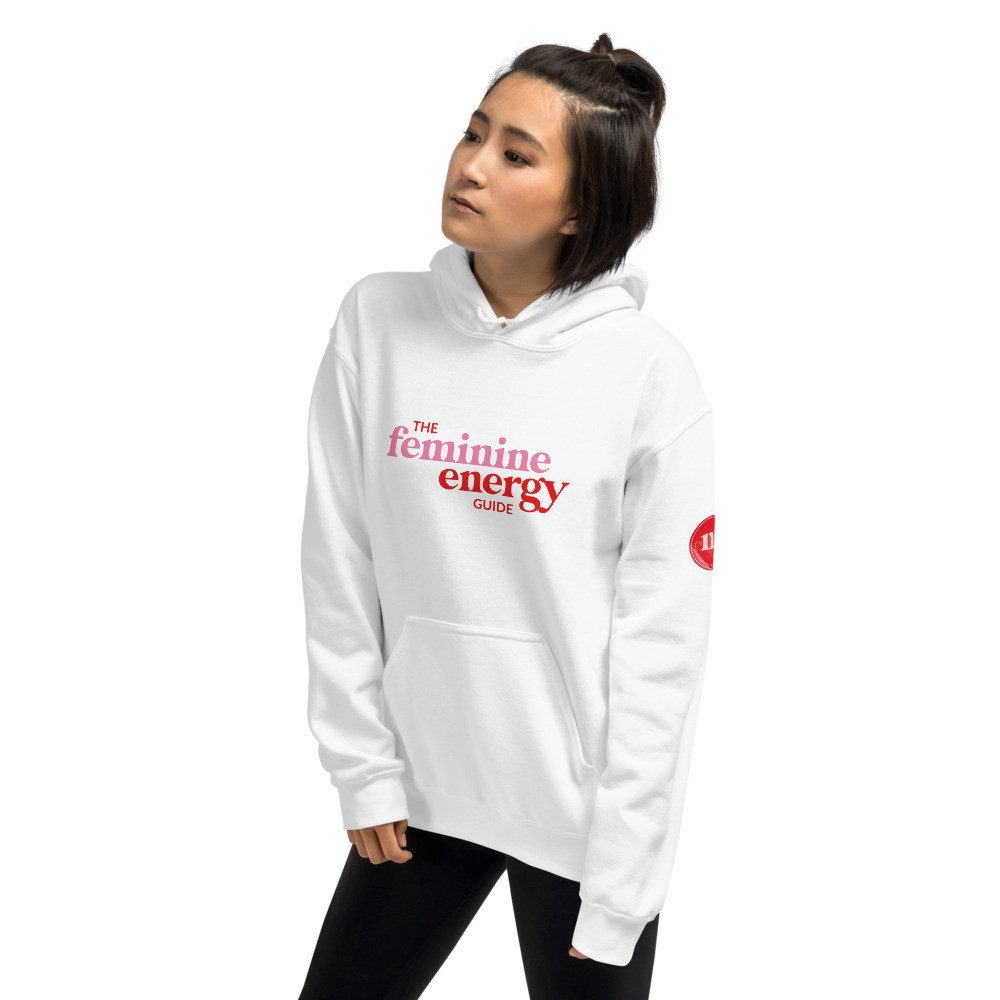 Feminine Energy Guide Red and Pink 3 Print Hoodie