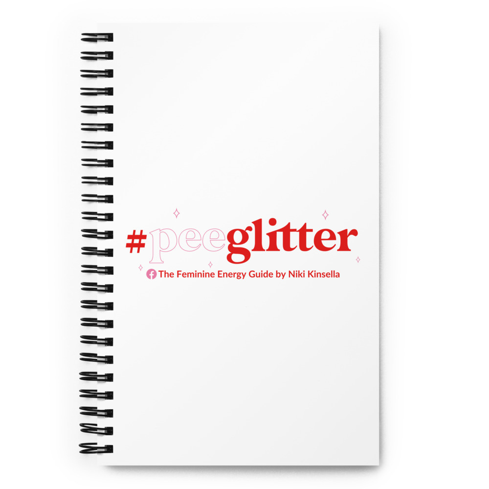 #peeglitter Red Spiral Notebook