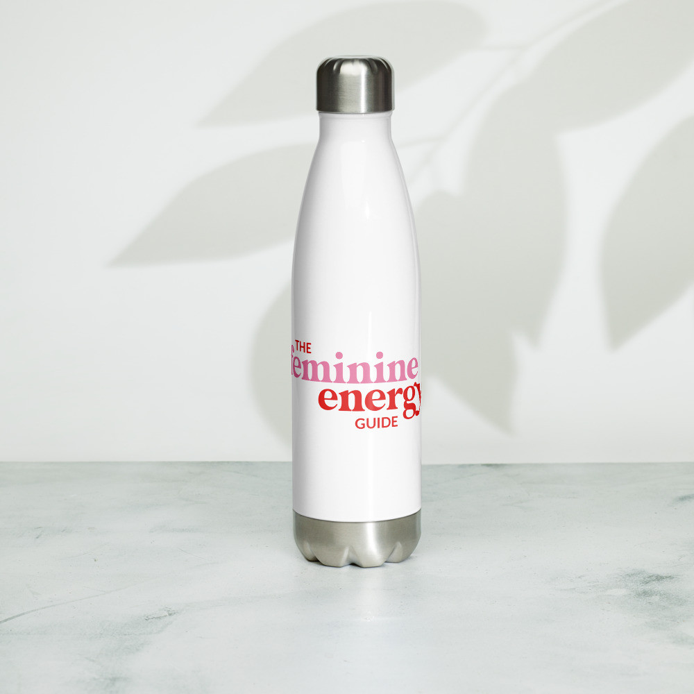 Feminine Energy Guide Red and Pink Stainless Steel Water Bottle