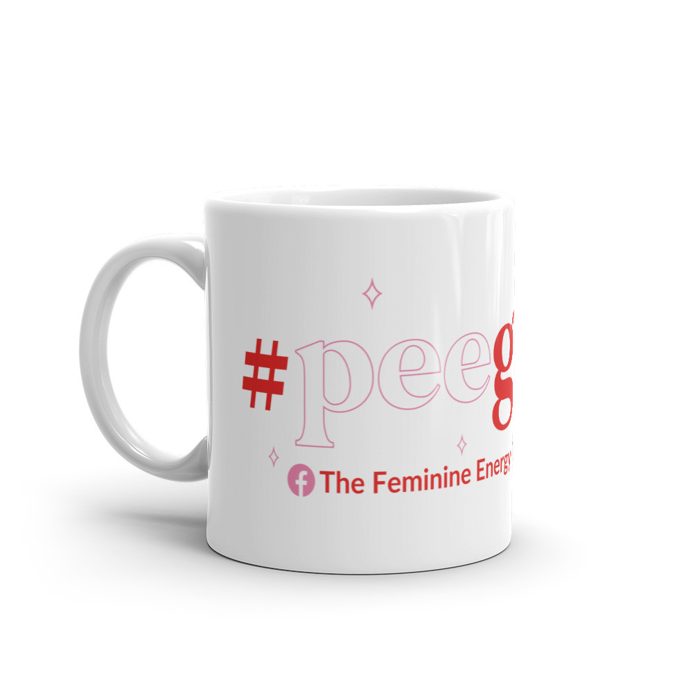 #peeglitter Red and Pink Print with FB Mug