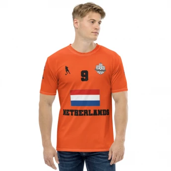 Netherlands Soccer Dutch Football National Team #9 T-shirt