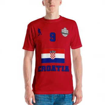 Croatia Soccer Football National Team #9 T-shirt