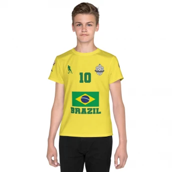 Brazil Soccer Football National Team Jersey #10 Youth Shirt