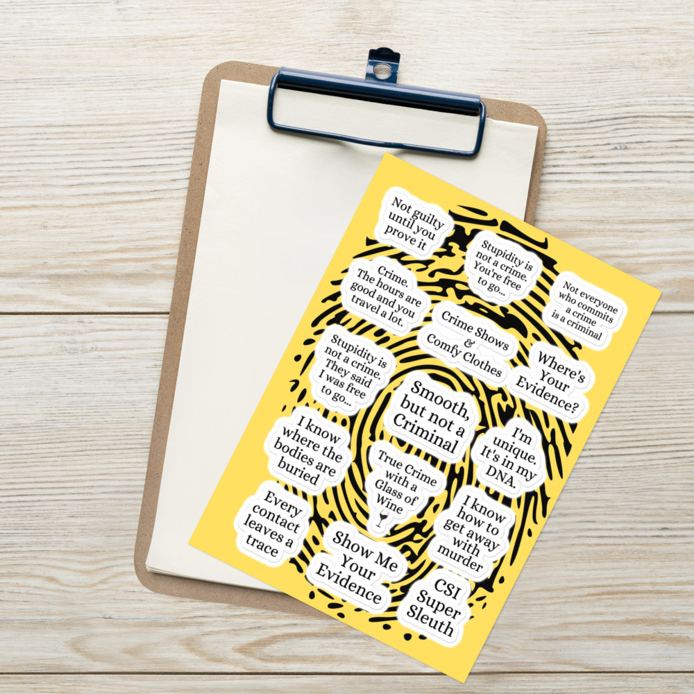 Forensic Minds Slogans Sticker Multipack