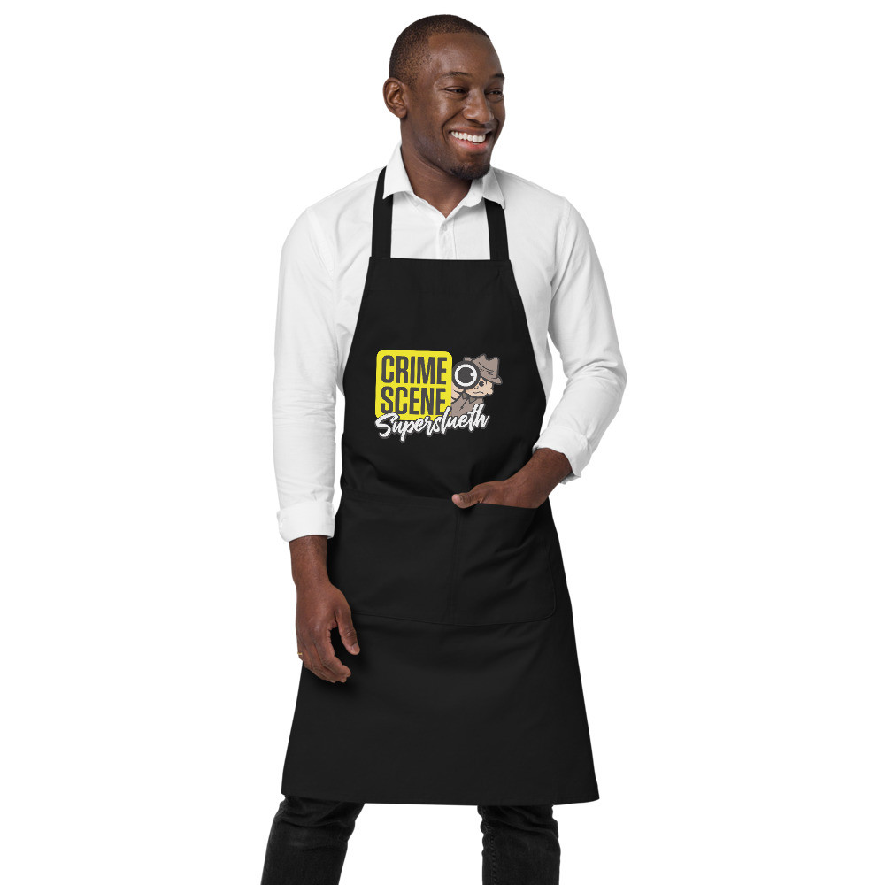 CSI Super Sleuth White (Male) Organic Cotton Apron