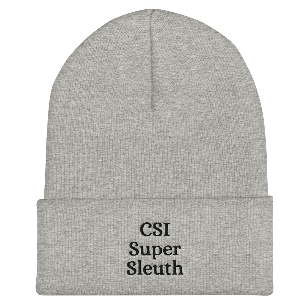 CSI Super Sleuth Embroidered Cuffed Beanie