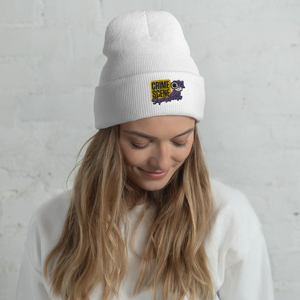 CSI Super Sleuth Purple (Female) Embroidered Cuffed Beanie