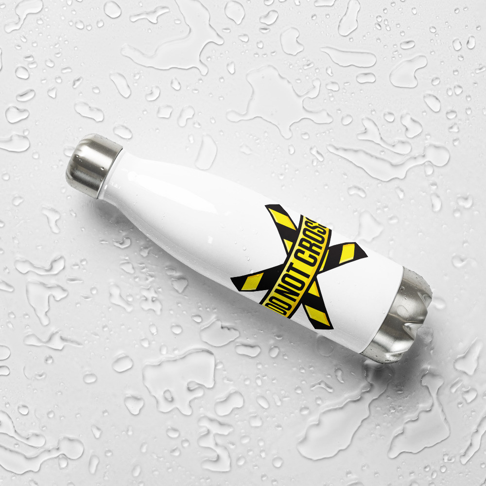Crime Scene Do Not Cross Stainless Steel Water Bottle