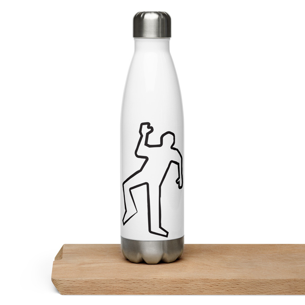Dead Fred Black Stainless Steel Water Bottle