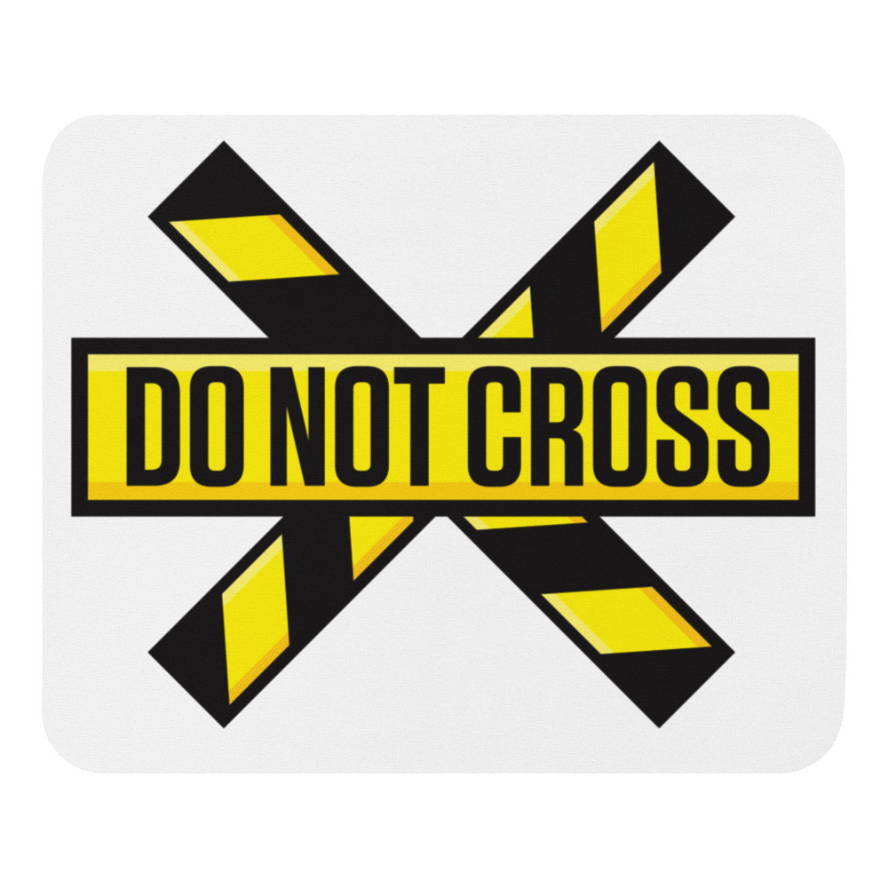 Crime Scene Do Not Cross (No Border) Mouse Pad