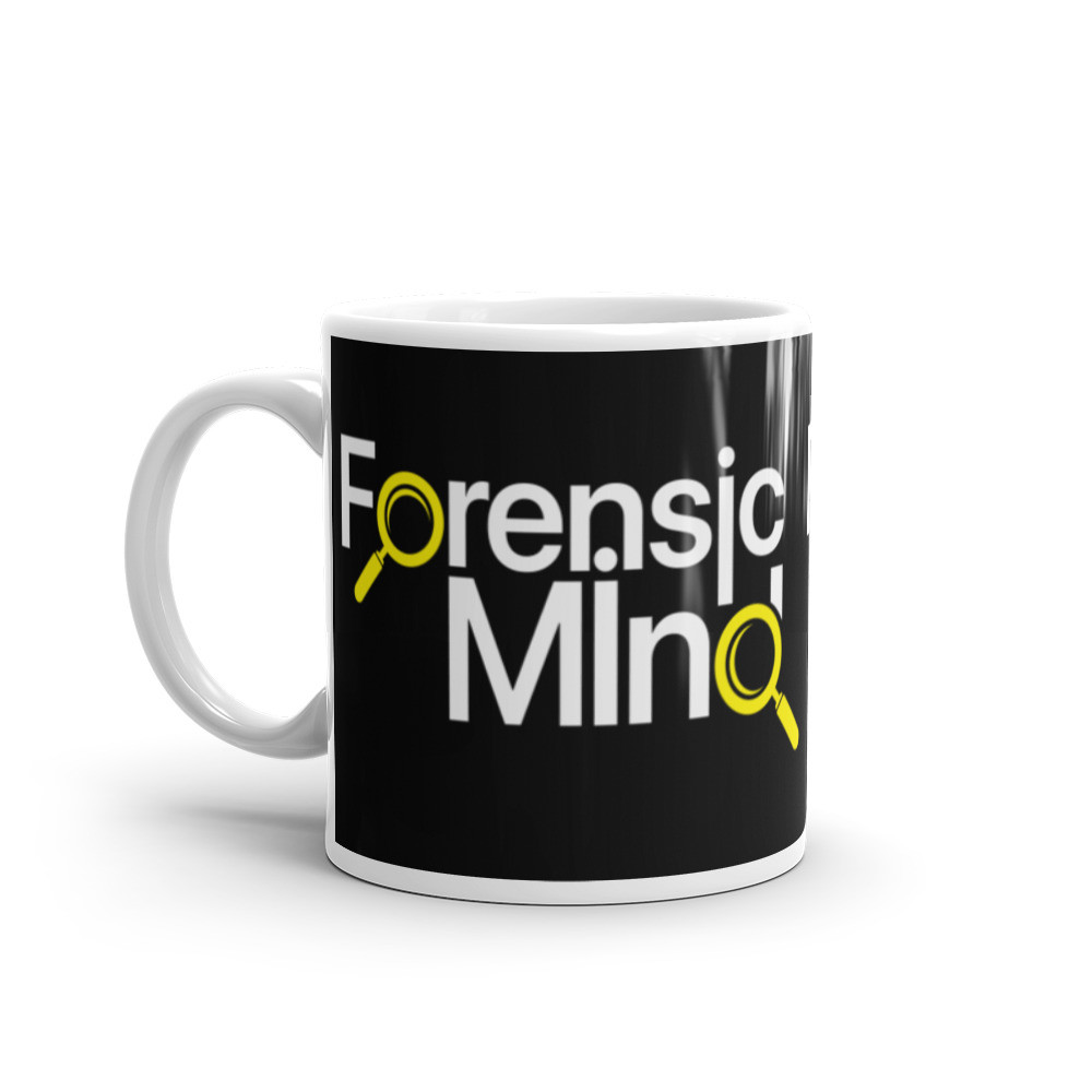 Forensic Mind Yellow and White Mug