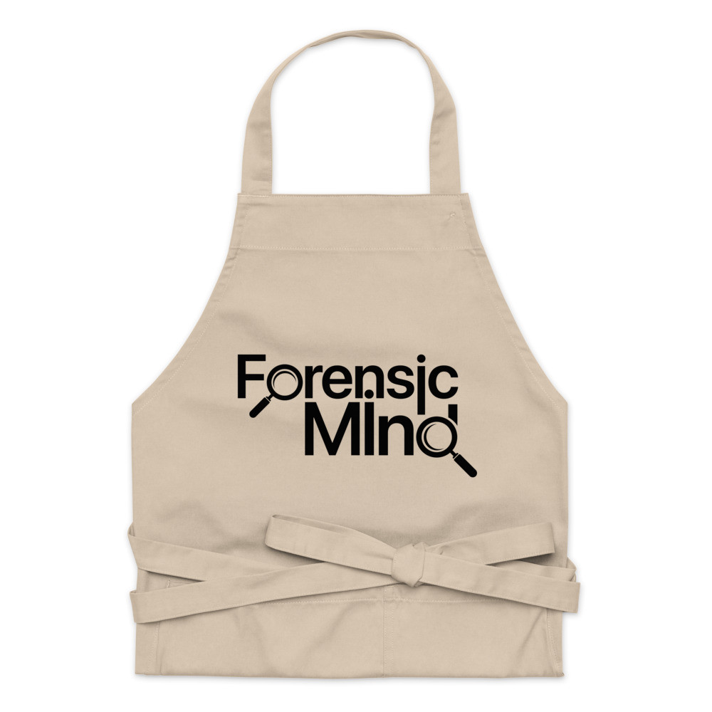 Forensic Mind Black Organic Cotton Apron
