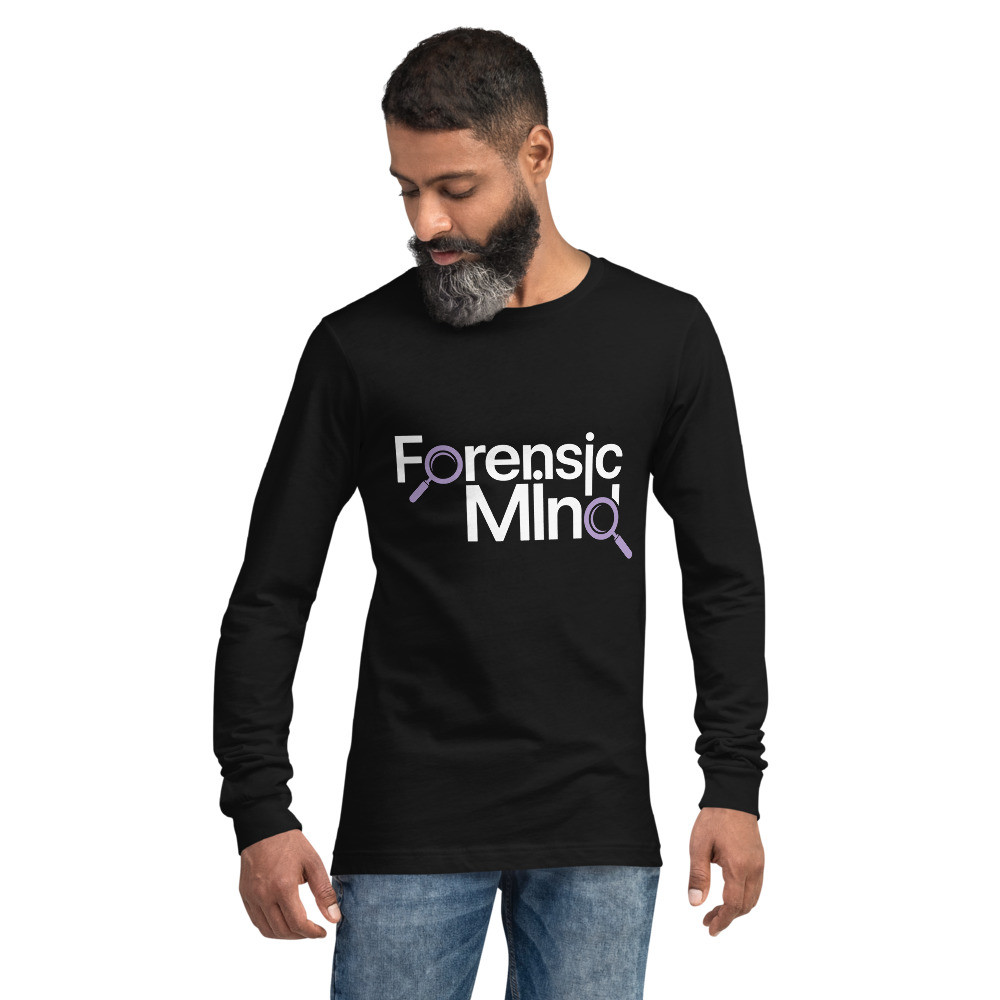 Forensic Mind Purple and White Unisex Long Sleeve Tee